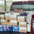 Truck with food and supplies 